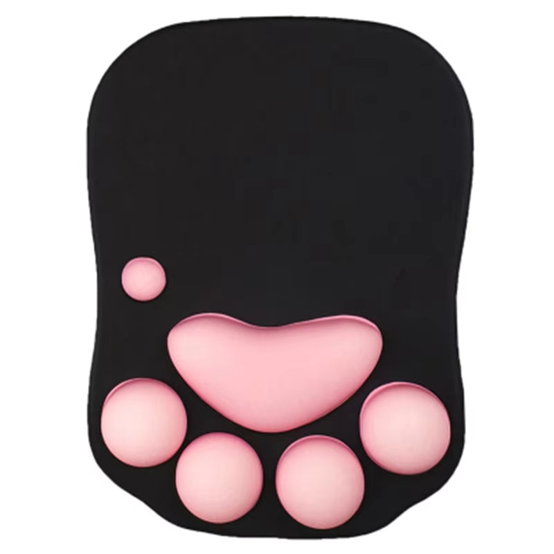 3D Mouse Pad Soft Silicone Cute Cat Paw Mouse Mat Memory Foam Wrist Rests Cushions Mousepad for Kids Laptop Computer Mousepad