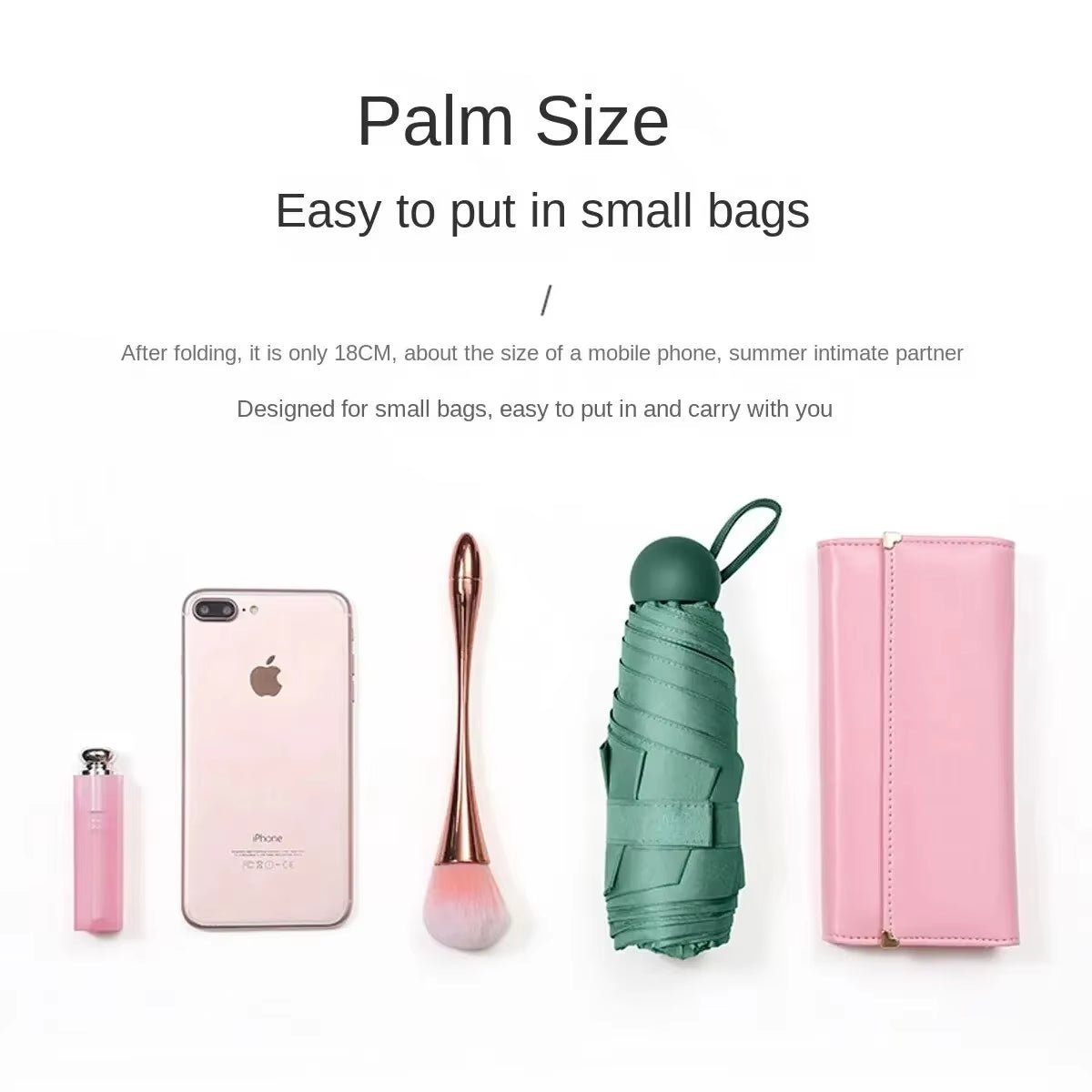 Mini Foldable Umbrella UV Protection Mini Sun Umbrella Dual Use Portable Box to Store Sunshade Umbrella Mini Umbrella 01