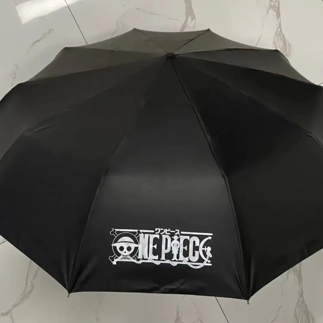 One Piece Umbrella Sea Fan Folding Fully Automatic Road Fly Umbrella Same Sunscreen Umbrella One Piece Surroundings