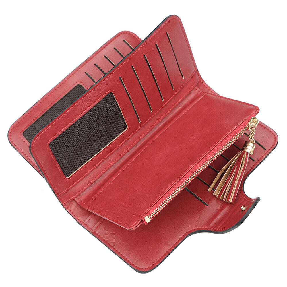 RFID Blocking Wallet for Womens Clutch Purse Ladies Credit Card Holder Organizer