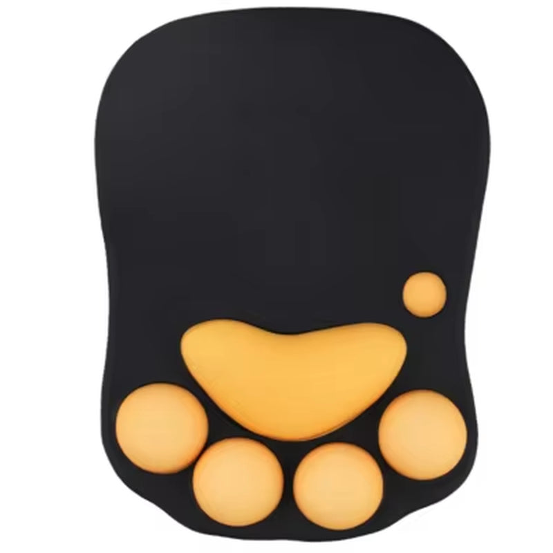 3D Mouse Pad Soft Silicone Cute Cat Paw Mouse Mat Memory Foam Wrist Rests Cushions Mousepad for Kids Laptop Computer Mousepad