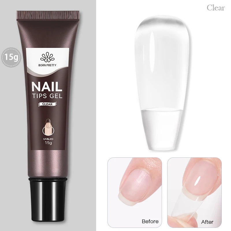 Nail Rhinestone Glue 30ML Gel Nail Glue for Nail Charm 3D Nails Bling Gel for Decoration Nails Gems Nail Supplies