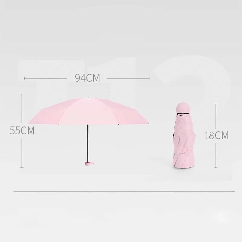 Mini Foldable Umbrella UV Protection Mini Sun Umbrella Dual Use Portable Box to Store Sunshade Umbrella Mini Umbrella 01