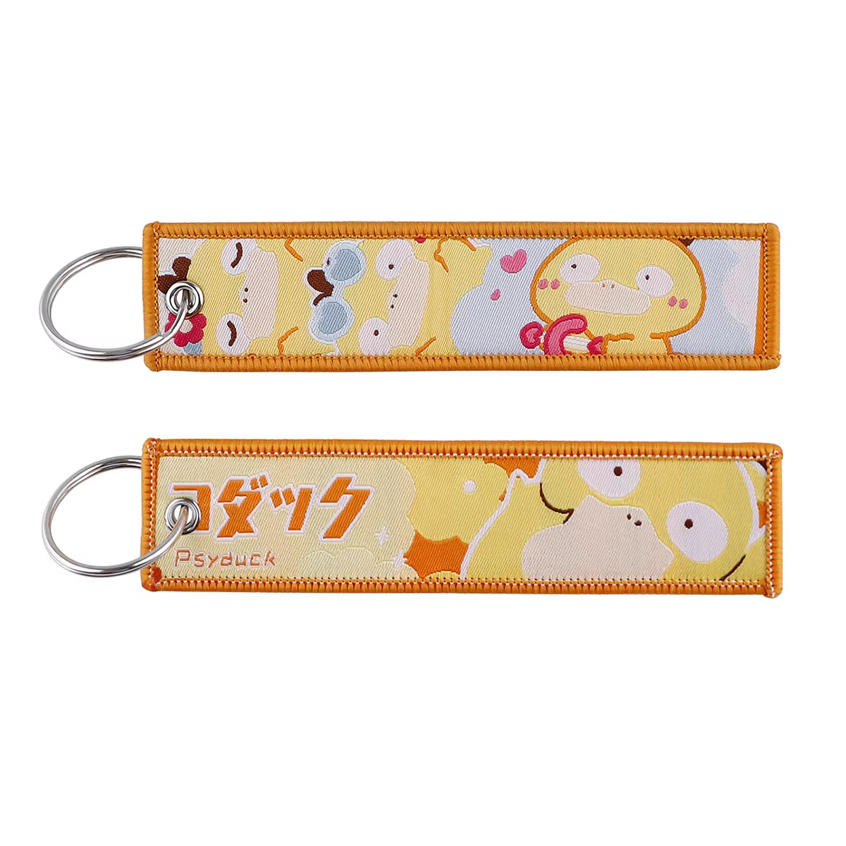 Embroidered Cute Tag Keys Car Keychains for Men Keyring Japanese Anime Women Men Novel Fashion Jewelry Accessories