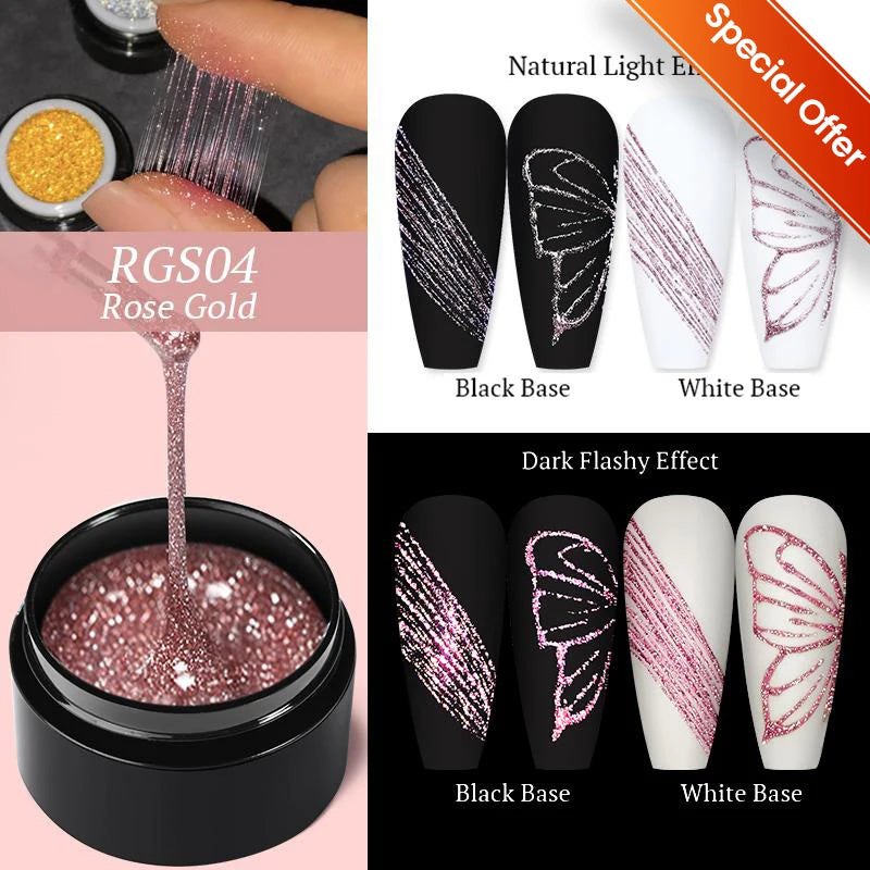 Nail Rhinestone Glue 30ML Gel Nail Glue for Nail Charm 3D Nails Bling Gel for Decoration Nails Gems Nail Supplies